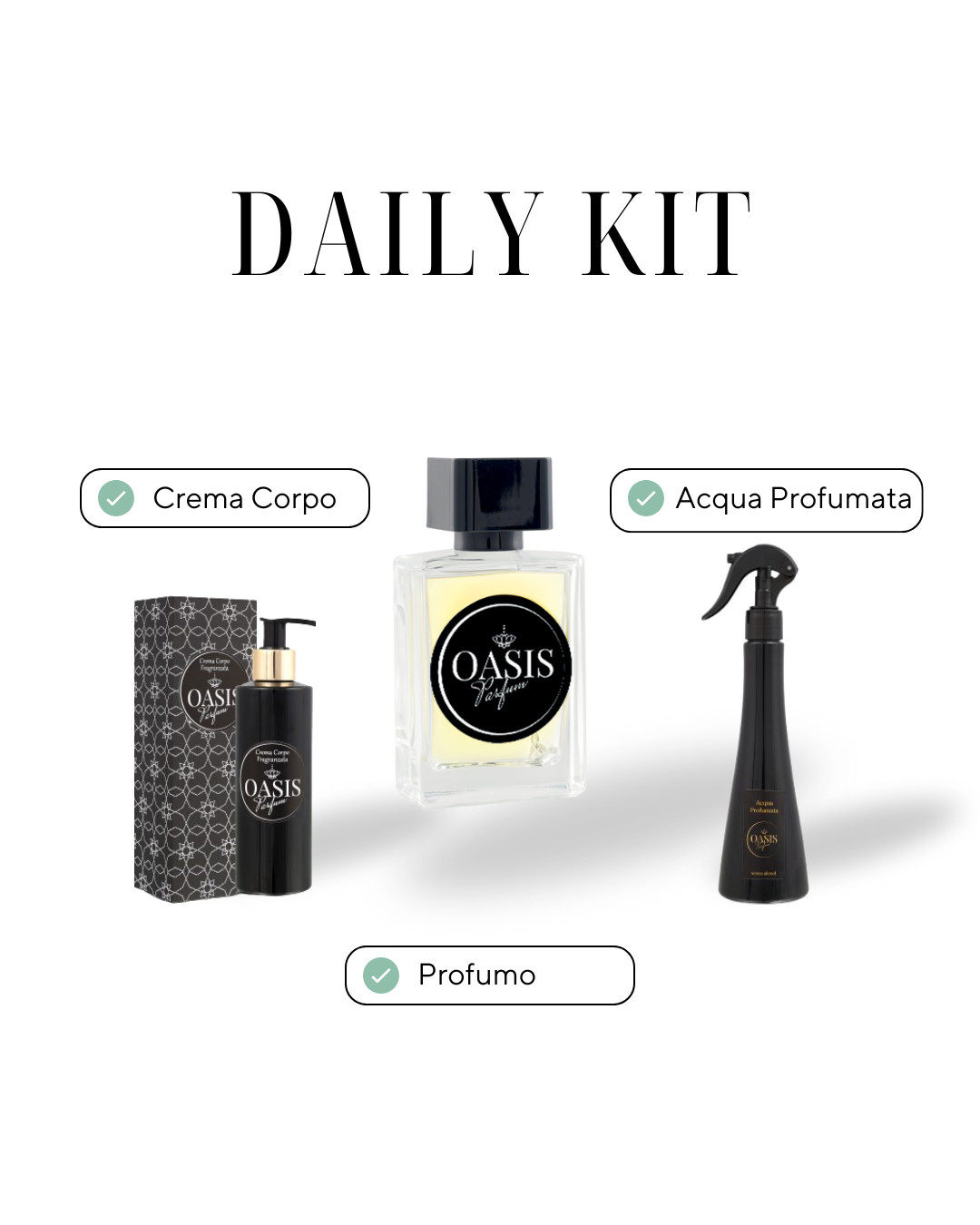 Daily Kit: Profumo + Crema Corpo + Acqua Corpo Fragranzata